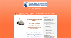 Desktop Screenshot of livingwateracupuncture.com