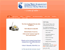 Tablet Screenshot of livingwateracupuncture.com